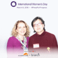 Gloria and Tami at International Women's Day